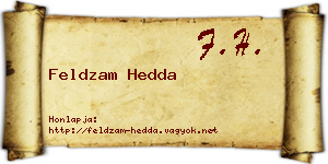 Feldzam Hedda névjegykártya